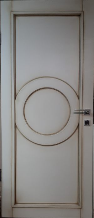 Межкомнатная дверь в профиле массив (эмаль с патиной) Ярославль